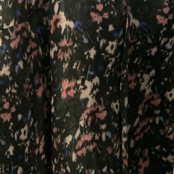 EUC All Saints Jayda dress crepe overlay front zip neck with wrap bands at waist - Picture 7 of 11